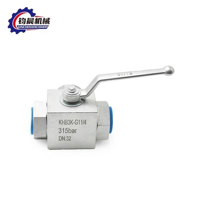 OEM Low Temperature KHB3K Hydraulische kogelklep met geflensde zinkplatering