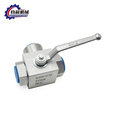 OEM Low Temperature KHB3K Hydraulische kogelklep met geflensde zinkplatering