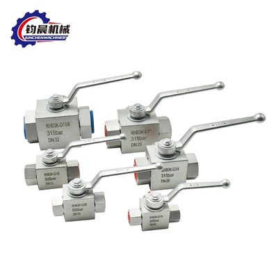 OEM Low Temperature KHB3K Hydraulische kogelklep met geflensde zinkplatering