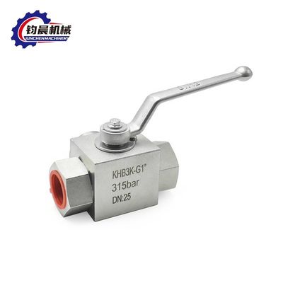 Hoge druk koolstofstaal KHB3K-G1" 315bar handmatig hydraulisch kogelventil