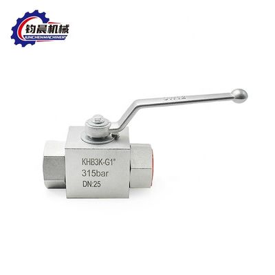 Hoge druk koolstofstaal KHB3K-G1" 315bar handmatig hydraulisch kogelventil