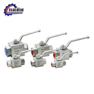 Hoge druk koolstofstaal KHB3K-G1" 315bar handmatig hydraulisch kogelventil
