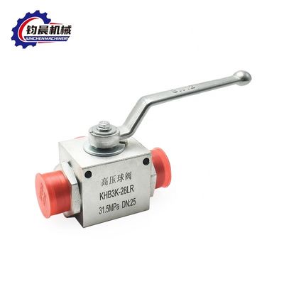 Gas/water/olie-medium hoge druk hydraulische kogelklep KHB3K-28LR met interne draad