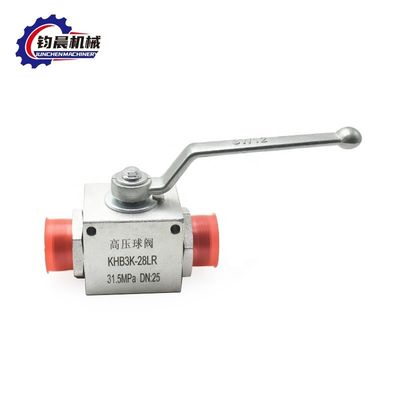 Gas/water/olie-medium hoge druk hydraulische kogelklep KHB3K-28LR met interne draad