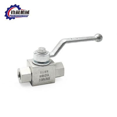 Gepersonaliseerde Zweiwege-Kugel Hahn KHB-G1/4 Serie Hydraulischer Hochdruck Port Grootte