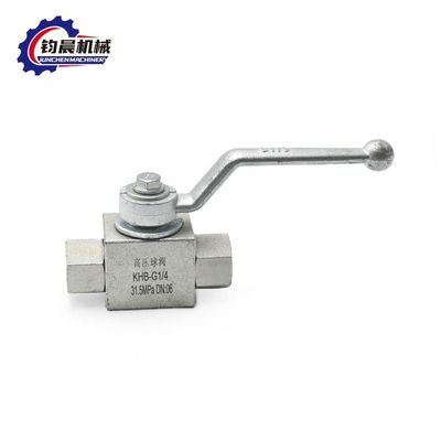 Gepersonaliseerde Zweiwege-Kugel Hahn KHB-G1/4 Serie Hydraulischer Hochdruck Port Grootte